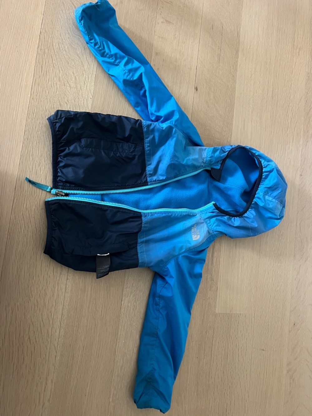 The North Face Blue and Navy Hooded Windbreaker